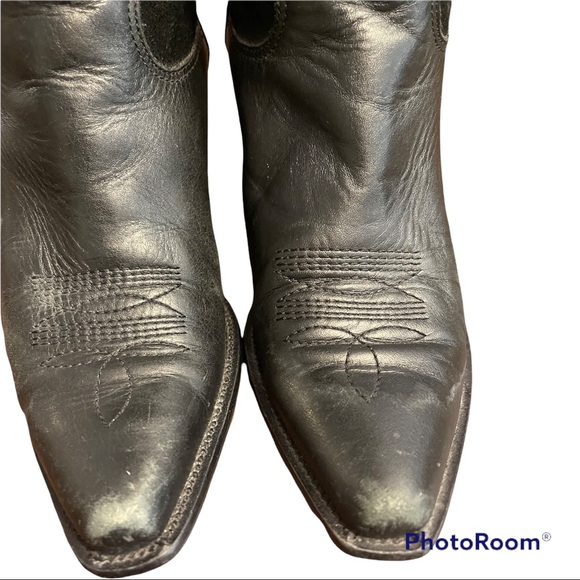 Dingo | Black Leather & Suede Cowboy boots sz 7.5 - Picture 3 of 16